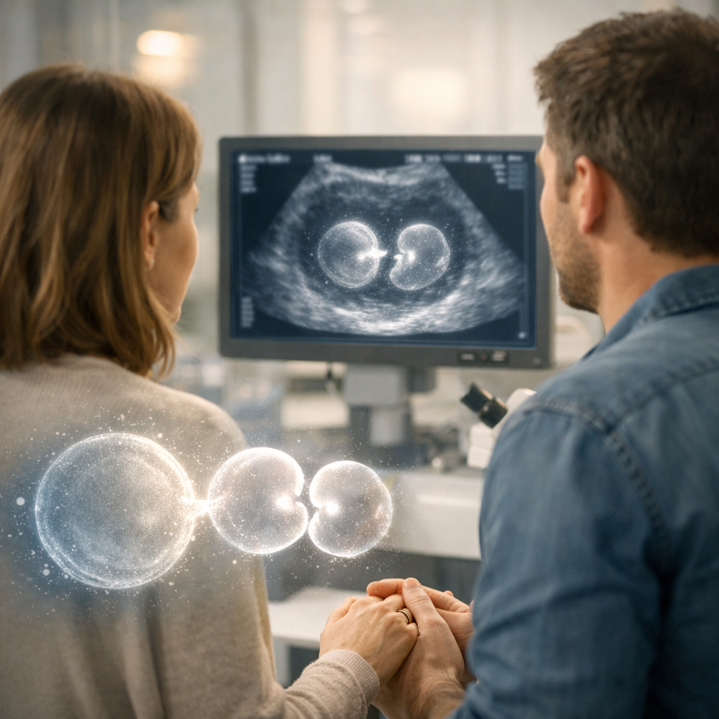 Zwillinge nach einem einzelnen Embryotransfer