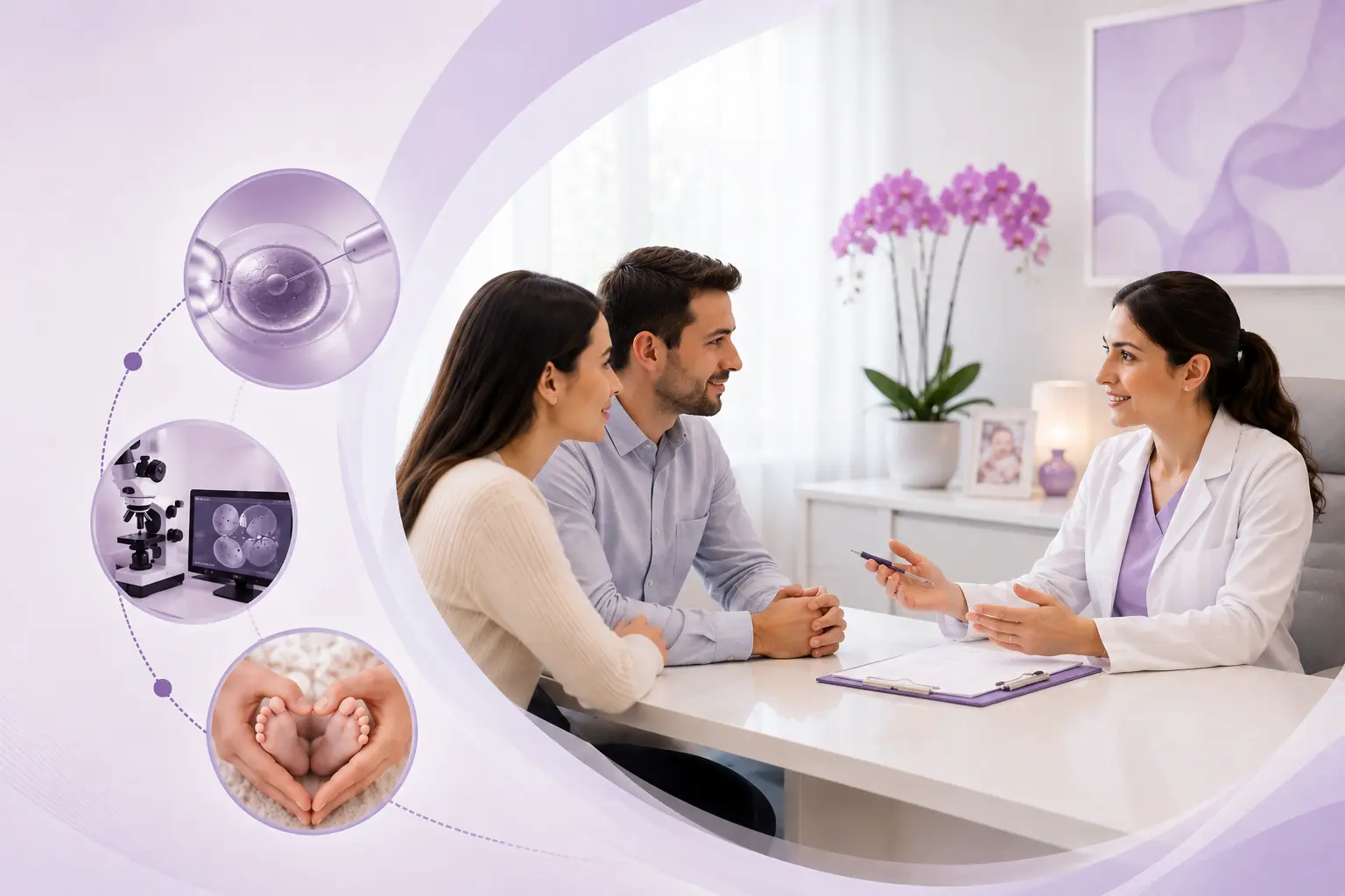 Vita Altera IVF doktorunun tüp bebek tedavisi öncesinde test sonuçlarını çiftle değerlendirmesi