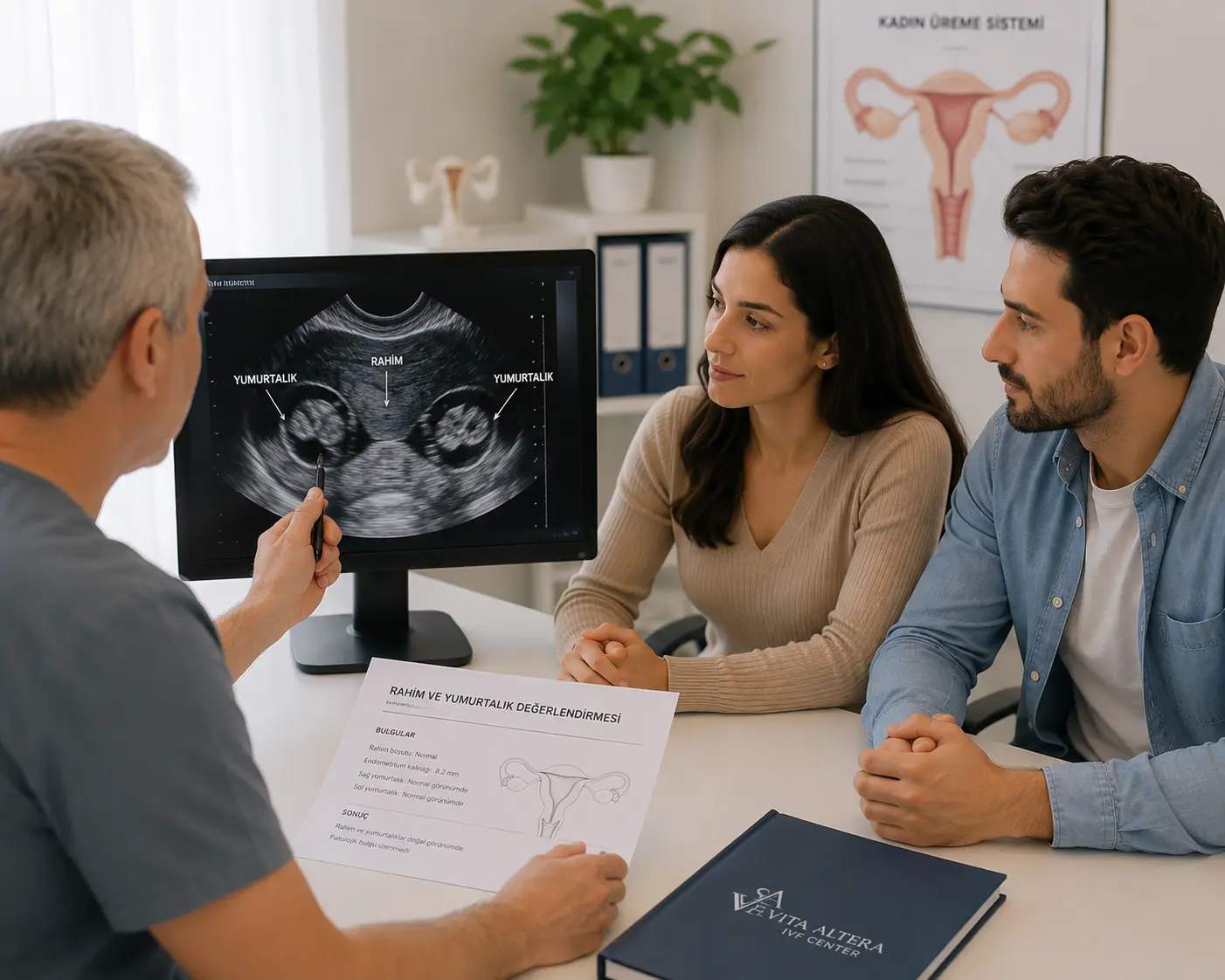 Tüp bebek tedavisi öncesinde test ve tıbbi raporlarını Vita Altera IVF ile paylaşan çift