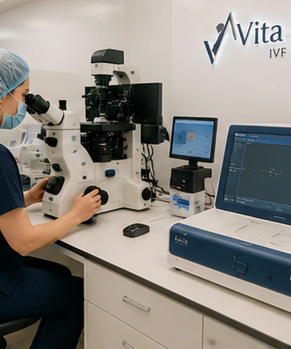 Vita Altera IVF embriyoloji laboratuvarında çalışan uzman